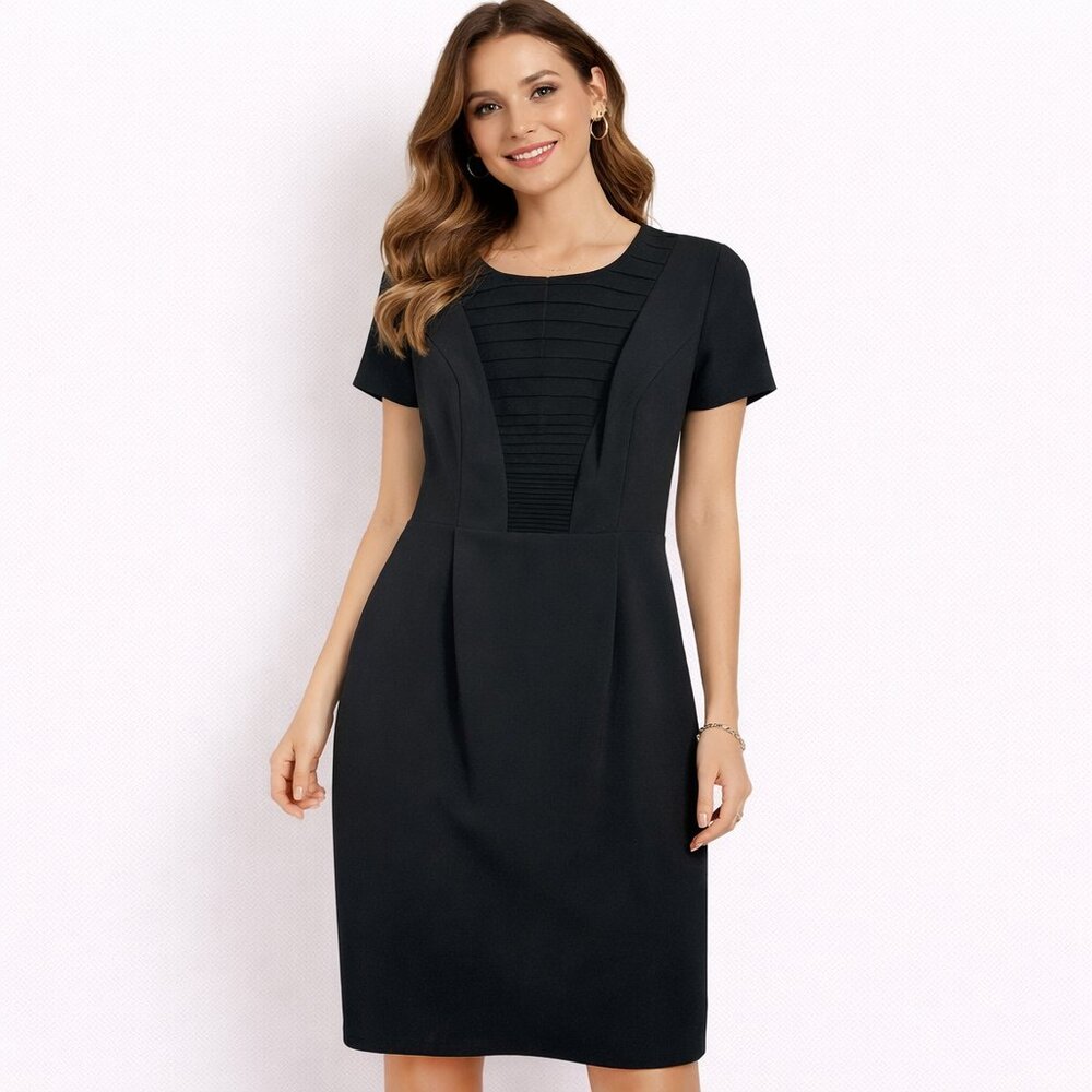 Kensie Black Short Sleeve Dress